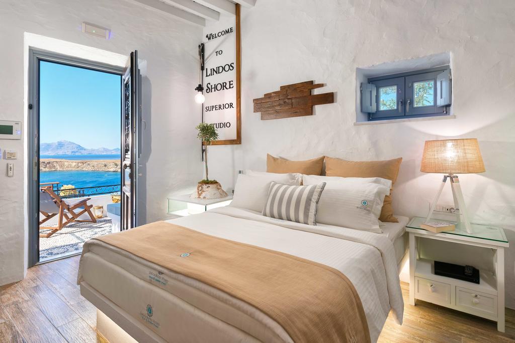 Lindos Shore Superior Studio (Adults Only) ภายนอก รูปภาพ